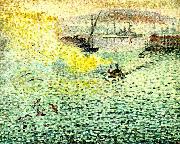 hamnen i toulon Henri Edmond Cross